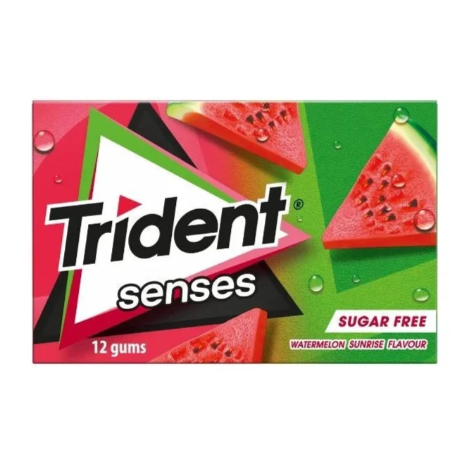 Chicletes Melancia s/çucar Trident Sense 12x Minimalist Tech