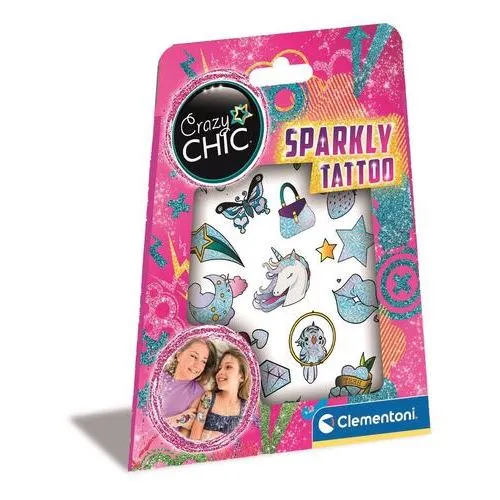 Crazy Chic: Sparkly Tattoo - Clementoni em Titânio Escovado