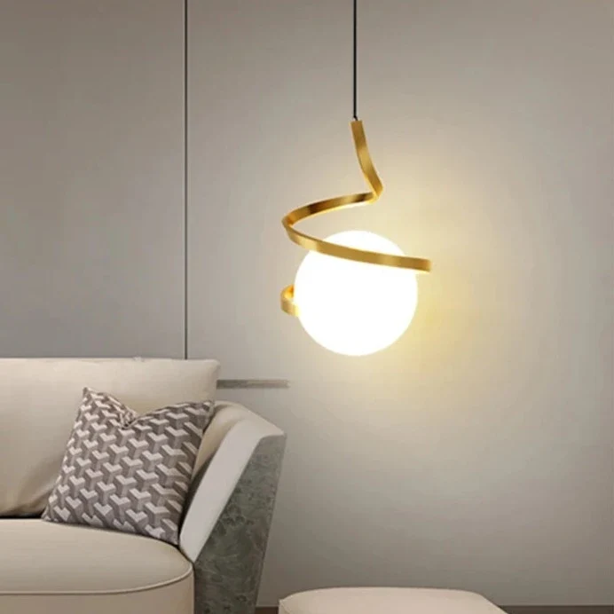 Hanging light/Tivias - Express range em Titânio Escovado