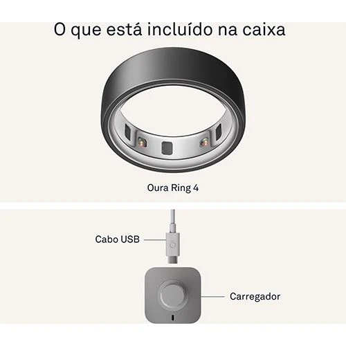 Tecnologia de Ponta Anel Inteligente Oura Ring4 - Stealth - Tamanho 11