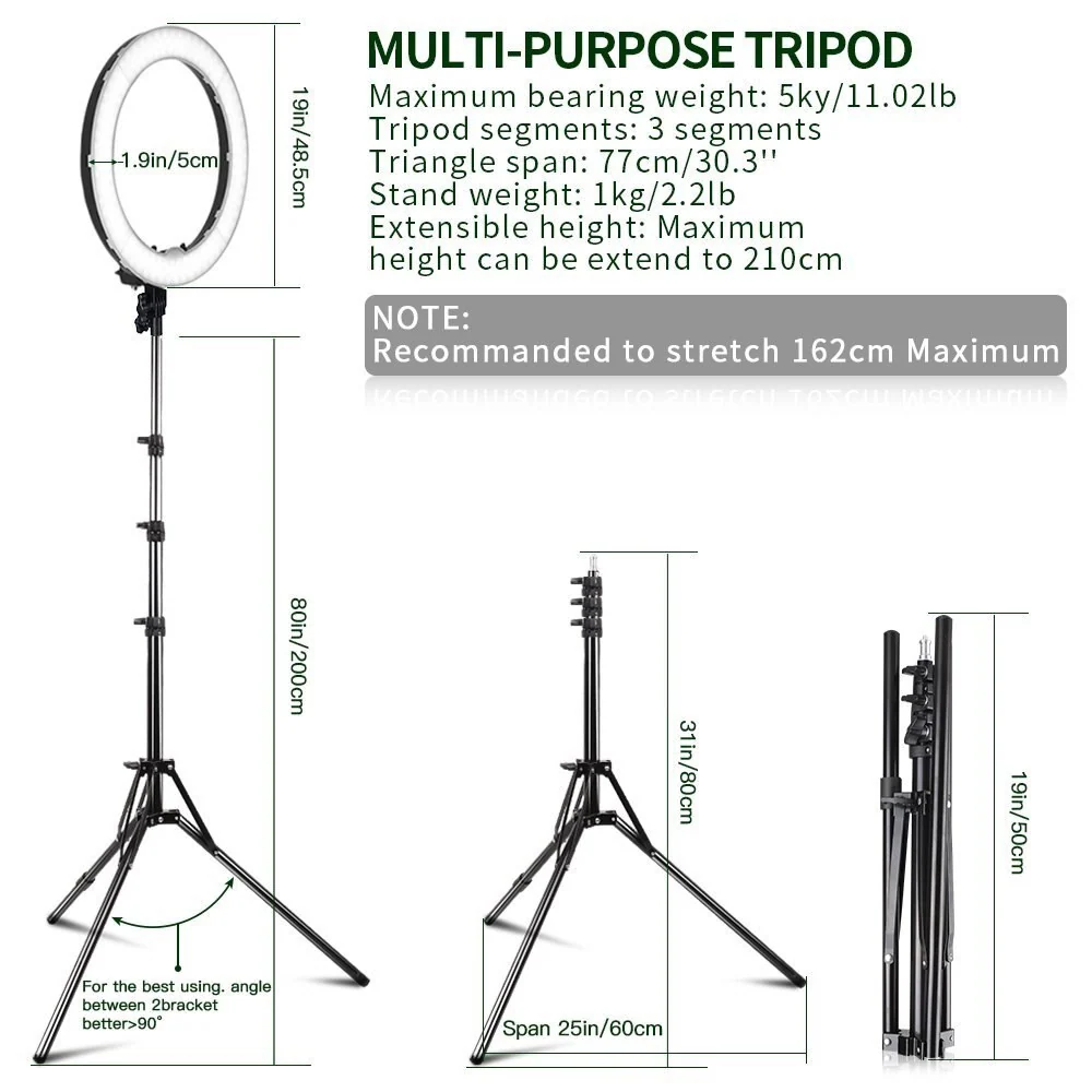 Termômetro Corporal RING LIGHT ANEL DE LUZ LED