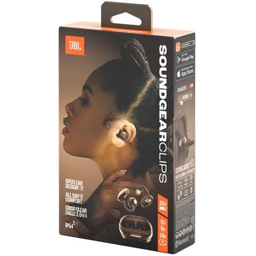 Auriculares True Autônomo Bluetooth JBL Soundgear Clips - Cobre com Notificações de Chamadas