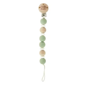 Controle por Gestos Mint wooden and siliconado pacifier holder