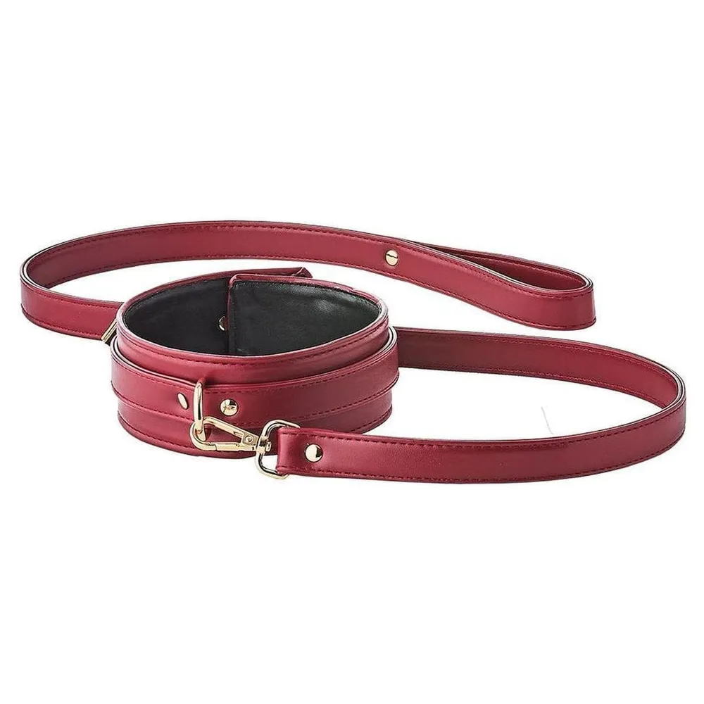 Localizador Bluetooth Coleira Blaze PREMIUM com Trela, Vermelho