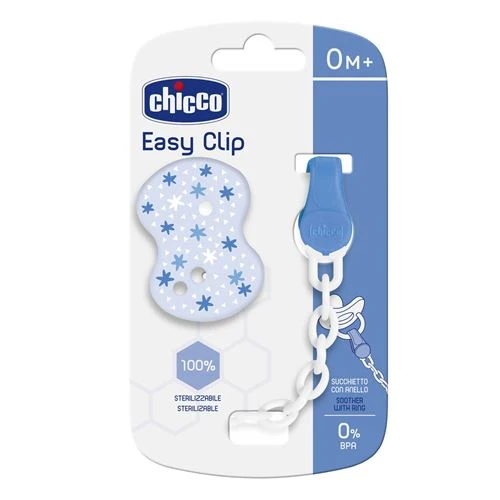 Notificador Inteligente Clip Chicco com Corrente Azul - Artsana
