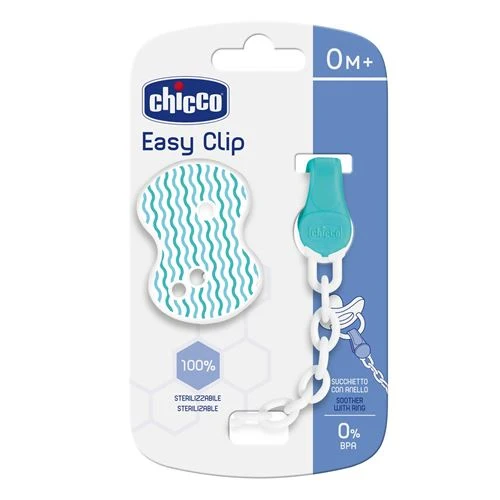 Notificador Inteligente Clip Chicco com Corrente Azul - Artsana