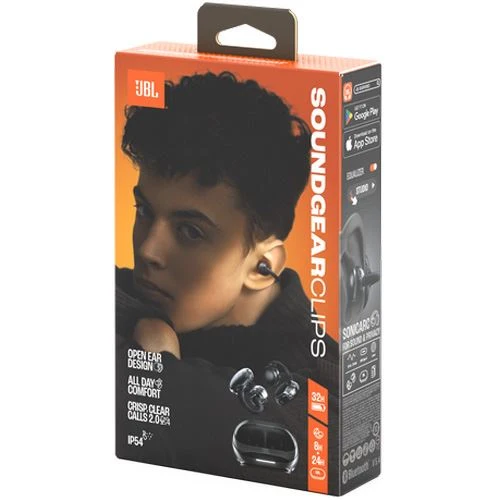 Rastreador de Fitness Auriculares True Conexão sem fio Bluetooth JBL Soundgear Clips - Preto