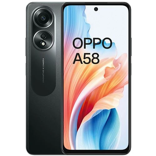 Assistente de Voz Oppo A58 - 128GB - Preto Cintilante