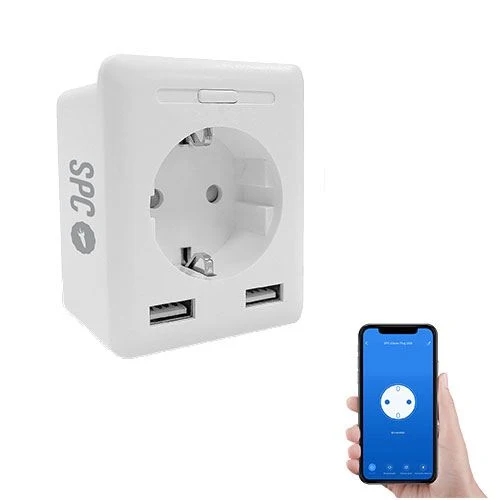 Fotografia Discreta Tomada Inteligente SPC Clever Plug USB - 10A