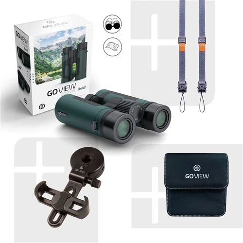 Navegação por GPS Binóculos GoView ZOOMR 8x42 - Verde