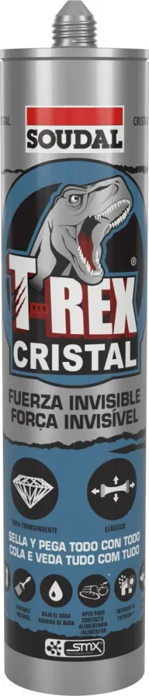 T-REX CRISTAL TRANSPARENTE (Vidro) para Viagens