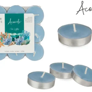 Velas Oceano Acorde 18x em Azul Metálico