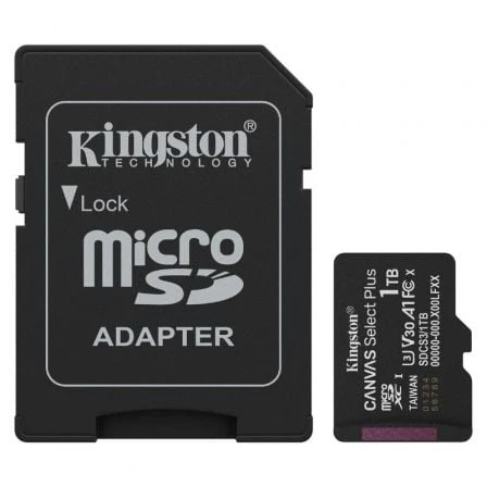1TB MICROSDXC CANVAS SELECT PLUS GEN3 150MBS A1 CARD + ADAPTER