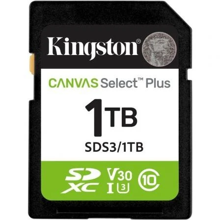 1TB SDXC CANVAS SELECT PLUS GEN3 150MBS C10 UHS-I U3 V30