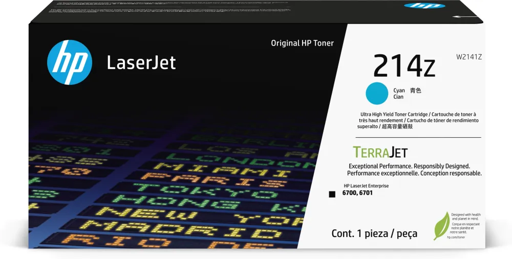 HP 214Z CYN ORIGINAL LASERJET TONER CRTG