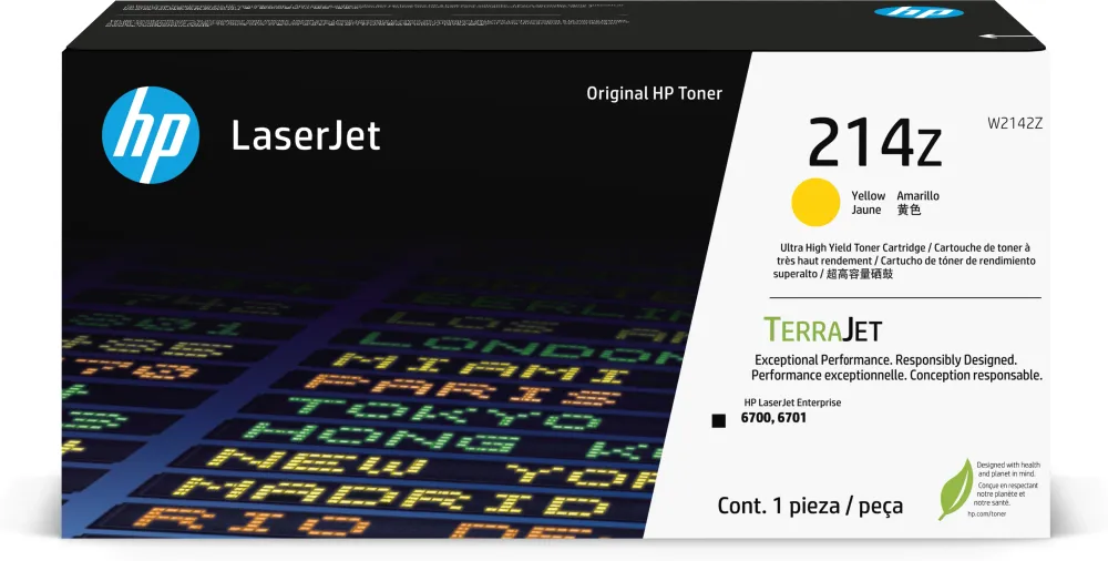 HP 214Z YLW ORIGINAL LASERJET TONER CRTG