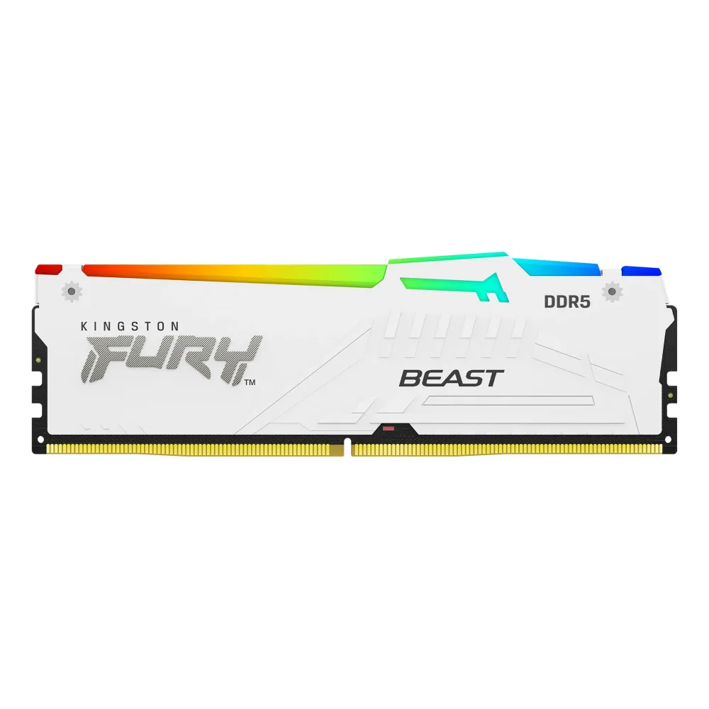 32GB 5600MTS DDR5 CL36 DIMM (KIT 2) FURY BEAST WHITE RGB EXPO