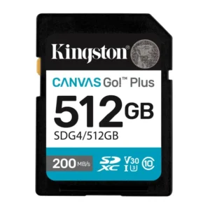 512GB SDXC CANVAS GO PLUS GEN4 200MBS C10 UHS-I U3 V30