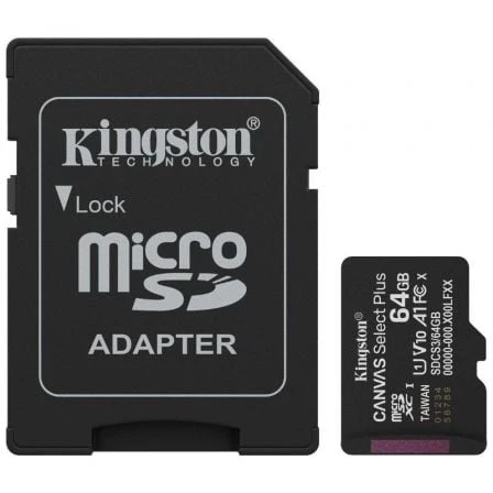 64GB MICROSDXC CANVAS SELECT PLUS GEN3 100MBS A1 CARD + ADAPTER