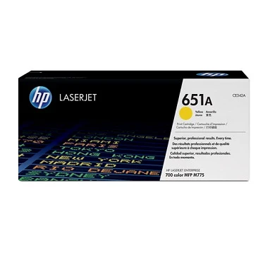 HP 651A YELLOW LASERJET TONER CARTRIDGE