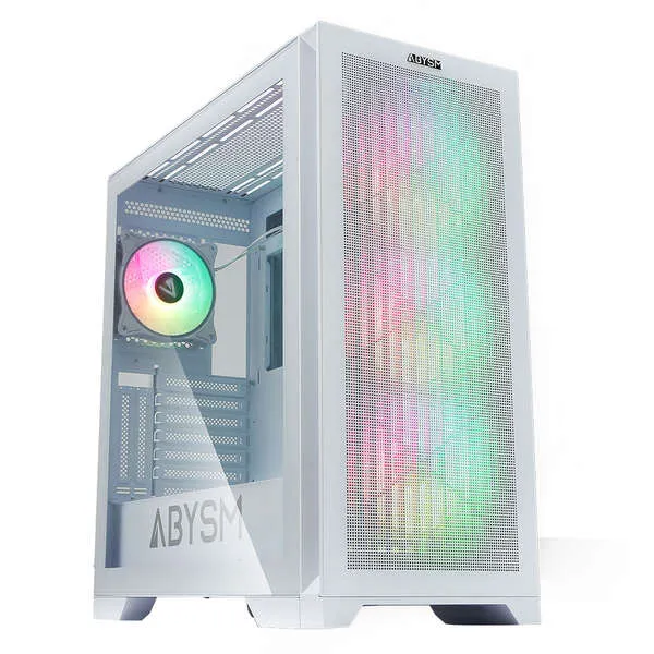 ABYSM Danube Mura BX300 White ARGB Tower Branco