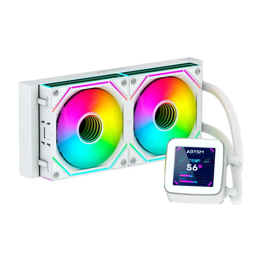 ABYSM OCEANIC LCD 240 ARGB KIT DE REFRIGERACION LIQUIDA - 2 VENTI
