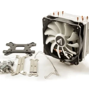 ABYSM Snow IV Processador Cooler 12 cm Preto, Branco
