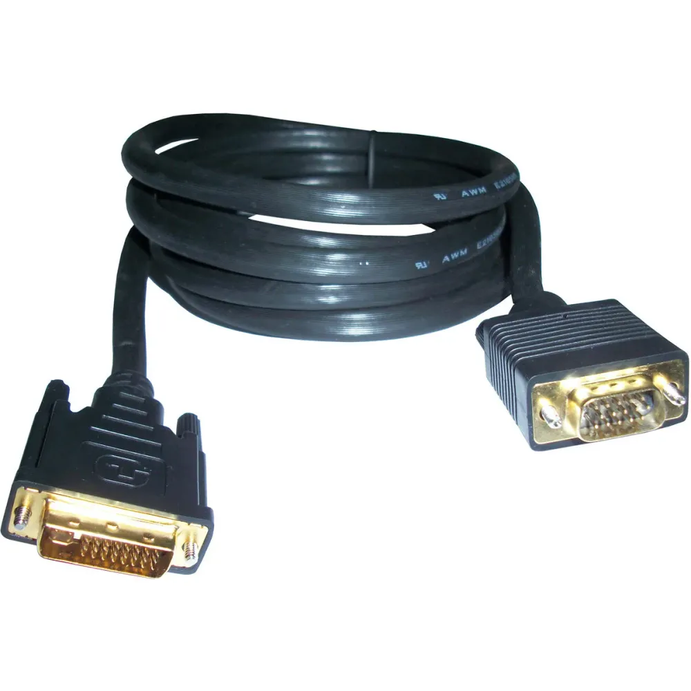 Adaptador DVI para VGA 3GO 2m DVI/VGA Preto 2 m