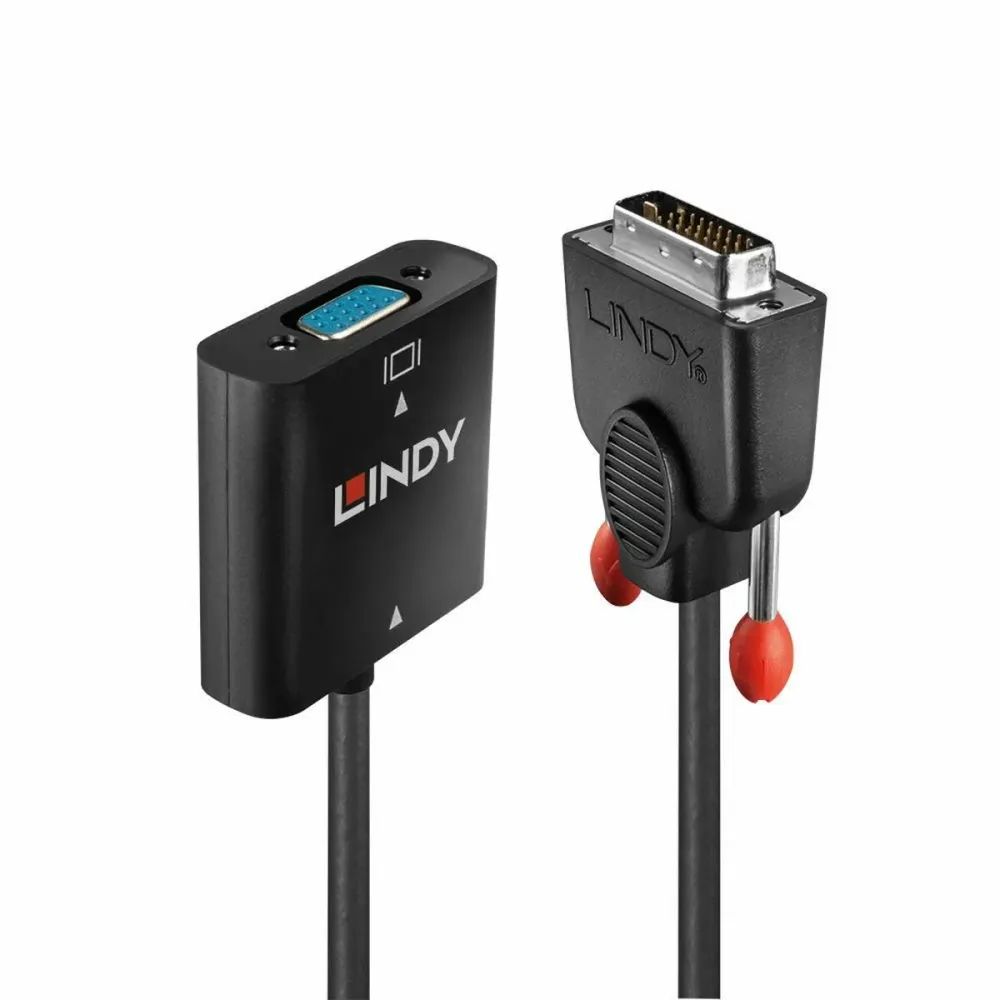 Adaptador DVI-D para VGA LINDY 38189 Preto