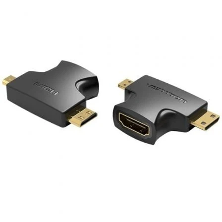 ADAPTADOR HDMI 2 EM 1 VENTION AGFB0 HDMI FÊMEA MICRO HDMI MACHO