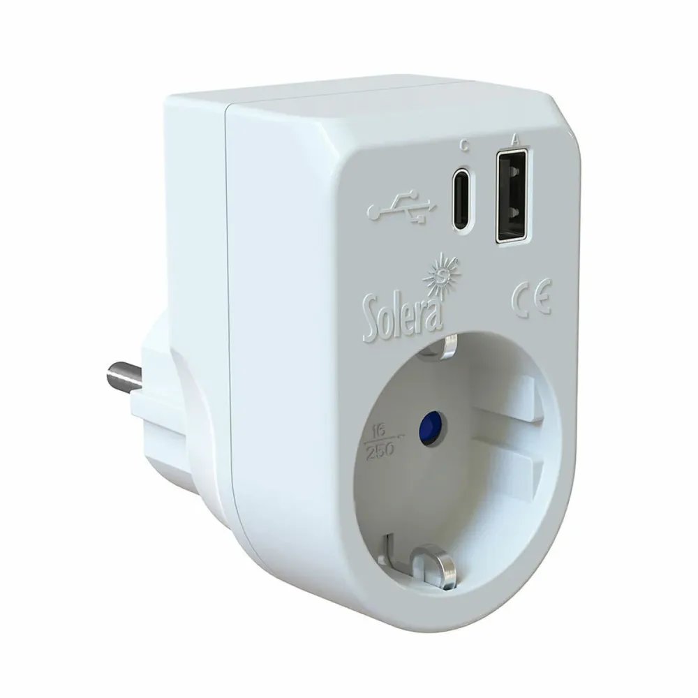 Adaptador para Tomadas Solera 860usbac 250 V 16 USB USB-C
