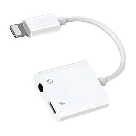 ADAPTADOR DE ÁUDIO LIGHTNING 3.5 MM (BRANCO)