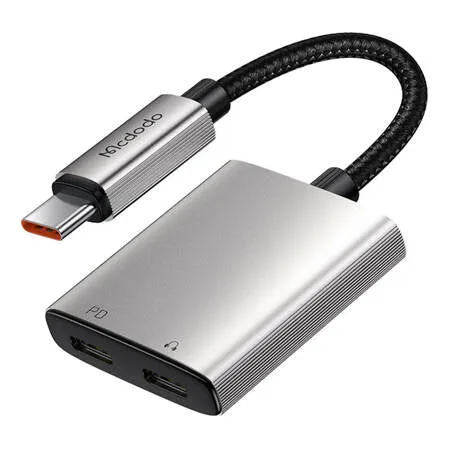 ADAPTADOR DE ÁUDIO 2 EM 1 MCDODO + USB-C P USB-C