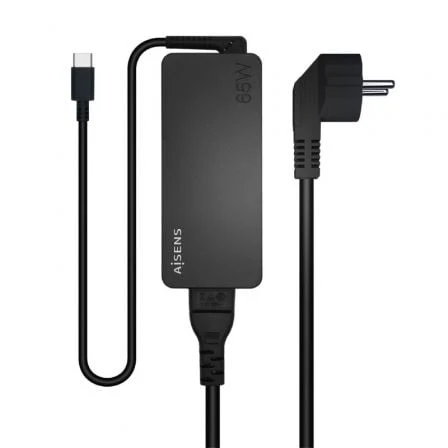 AISENS ASCH-1PD65D-BK adaptador e transformador Interior 65 W Pre