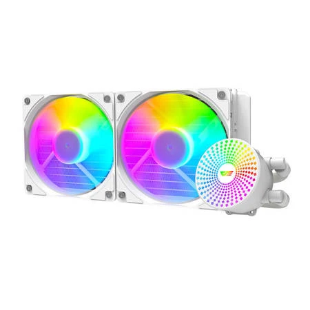 ARREFECIMENTO ÁGUA PARA PC DARKFLASH DC240 ARGB 2X 120X120 BRAN