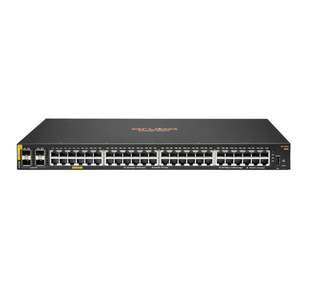 ARUBA CX6100 48G CL4 4SFP+ SWCH - PREÇO VÁLIDO P UNID FATURADAS