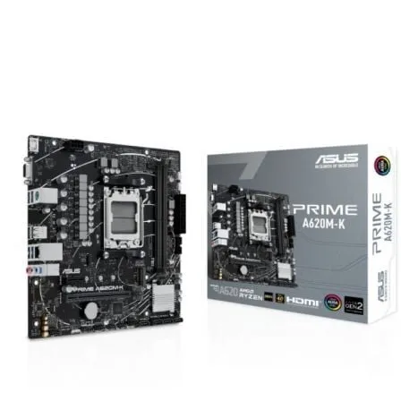 ASUS PRIME A620M-K AMD A620 Ranhura AM5 micro ATX