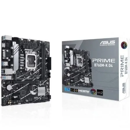 ASUS PRIME B760M-K D4 Intel B760 LGA 1700 micro ATX