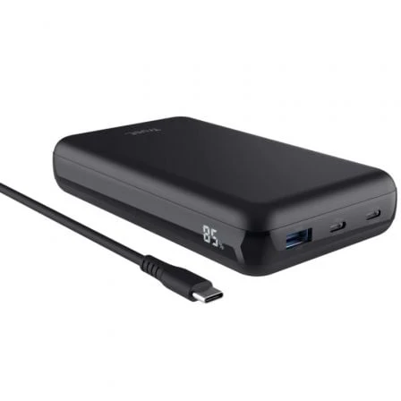 BATERÍ EXTERNAPOWERBANK TRUST LARO 20000MAH 100W COMPATIBLE CON