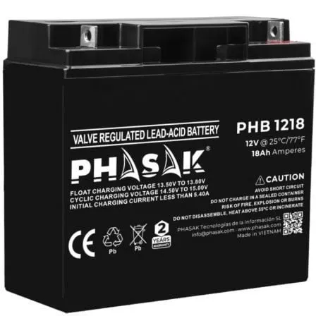 BATERÍ PHASAK PHB 1218 COMPATIBLE CON SAIUPS PHASAK SEGÚN ESPECI