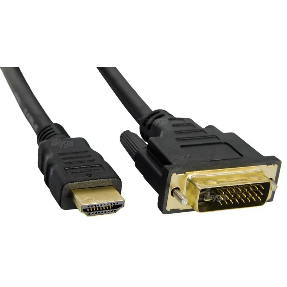 Cabo HDMI para DVI Akyga AK-AV-11 Preto 1,8 m