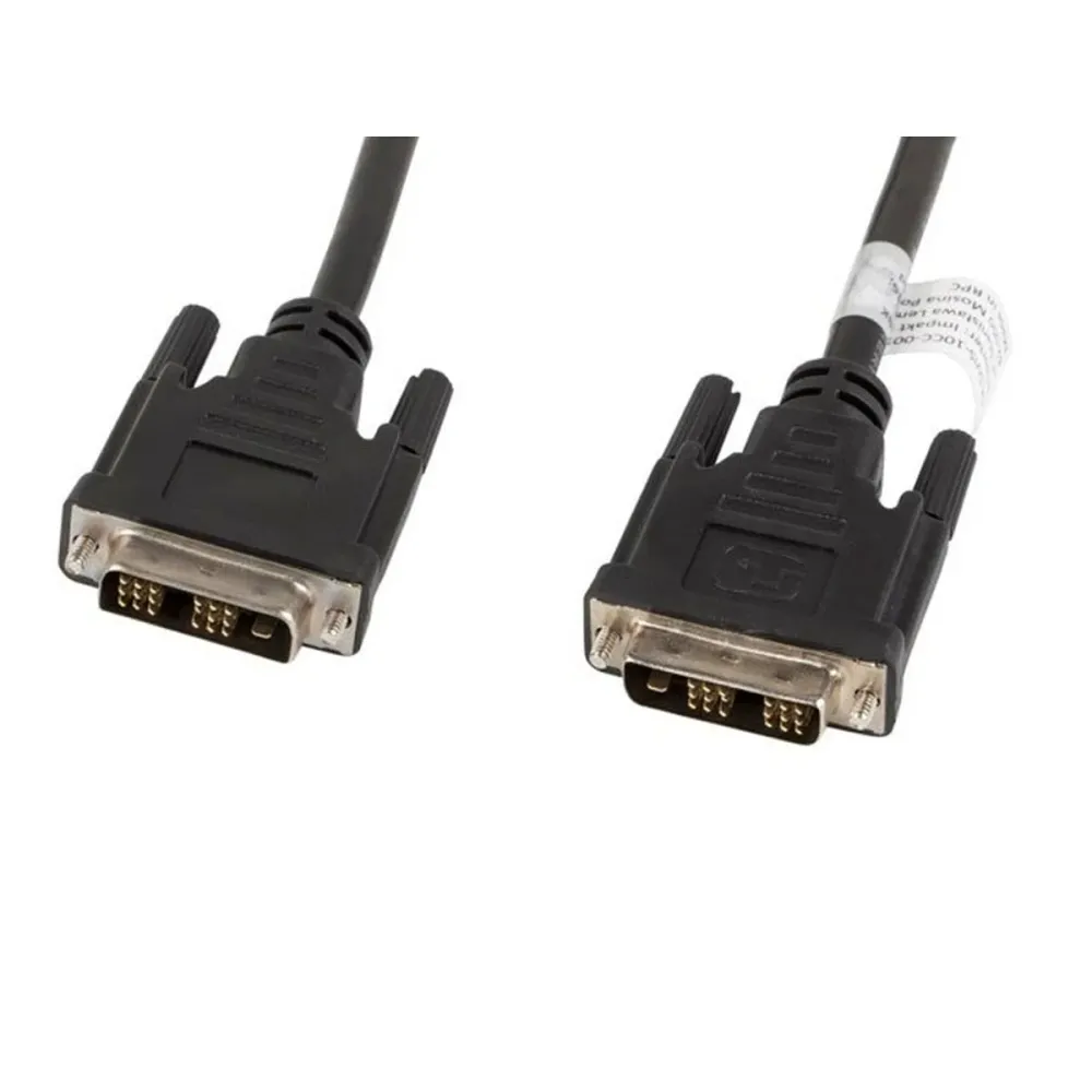 Cabo Vídeo Digital DVI-D Lanberg CA-DVIS-10CC-0030-BK Preto 3 m