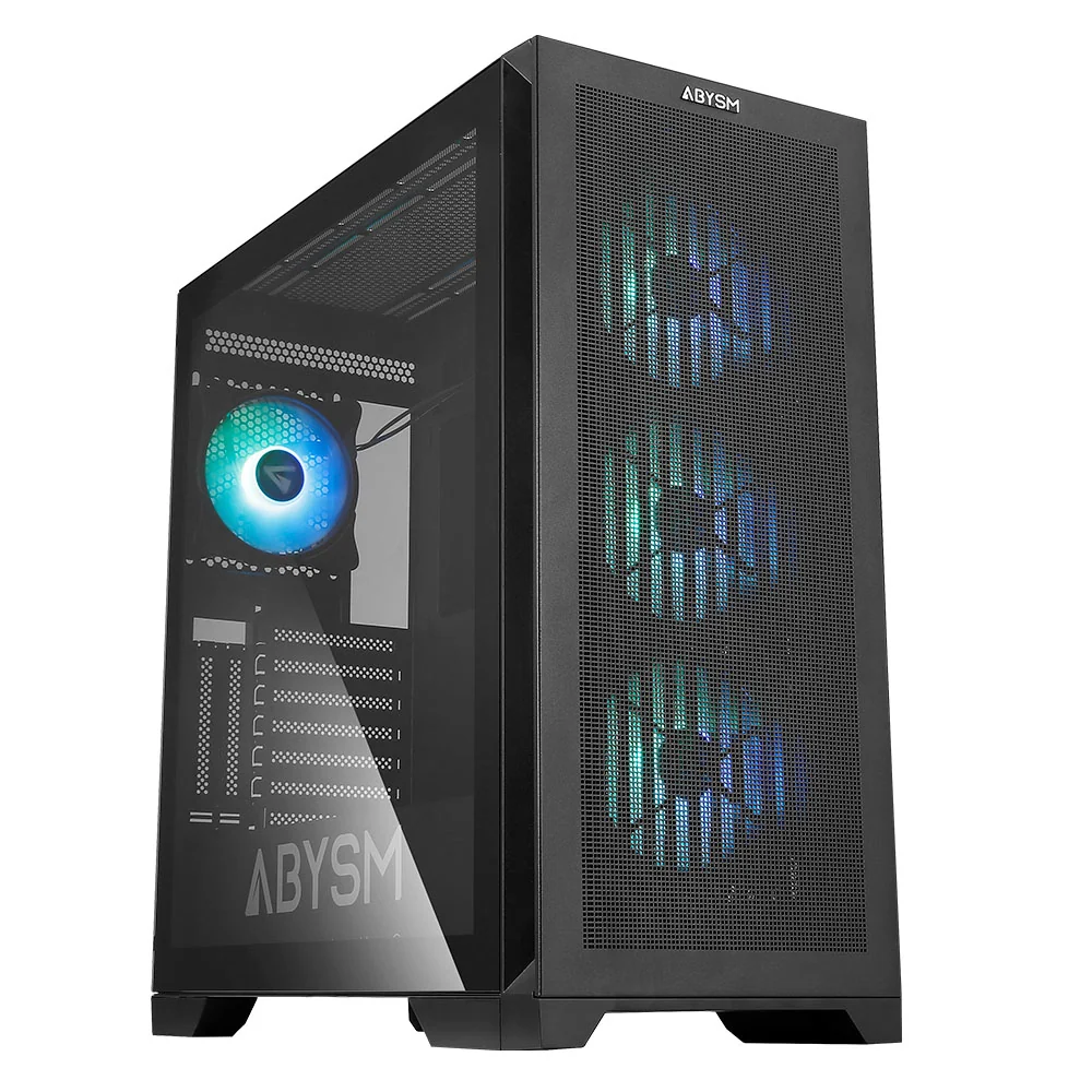 CAIXA DE PC ABYSM DANUBE E-ATX MURA BX 300 VIDRO TEMPERADO PRETA