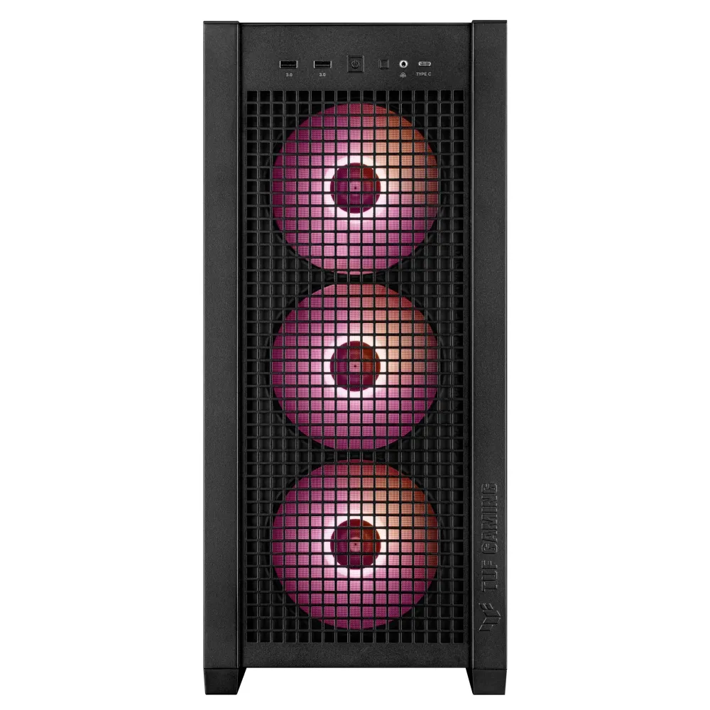 CAIXA TUF GAMING GT302 TG ARGB BLACK EATX (12"X10.9")