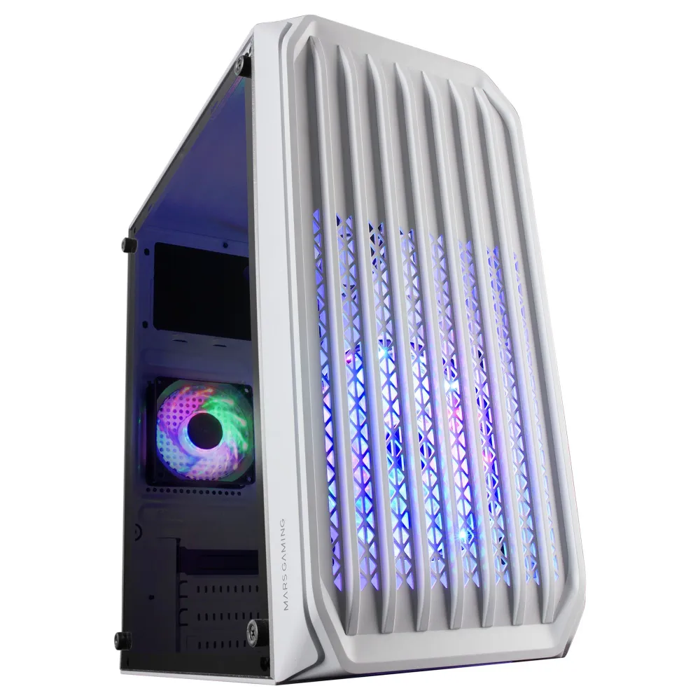 CAJA GAMING MINITORRE MARS GAMING MC-S2 BLANCO