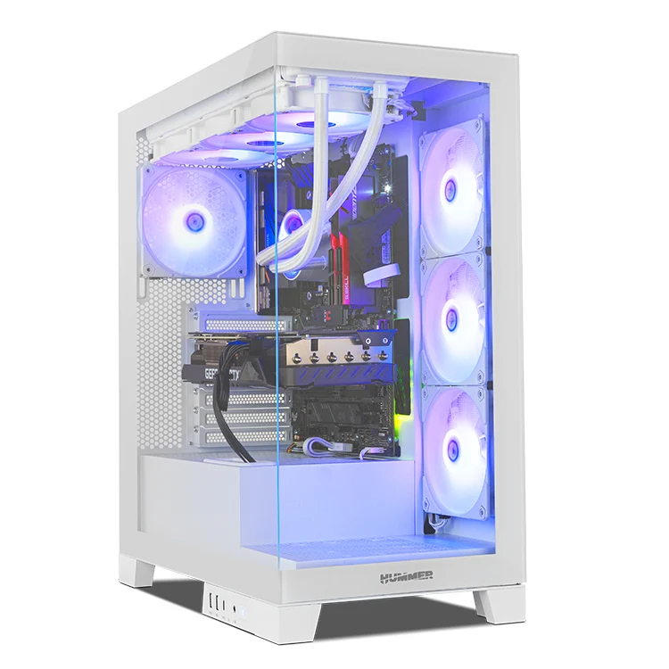 CAJA GAMING SEMITORRE NOX HUMMER GLOCK BLANCA