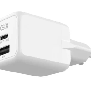CARREGADOR KSIX 1XUSB C +1XUSB GAN 20W BRANCO