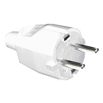 CLAVIJA SILVERELECTRO SCHUKO MACHO 4,8MM+TT LAT B