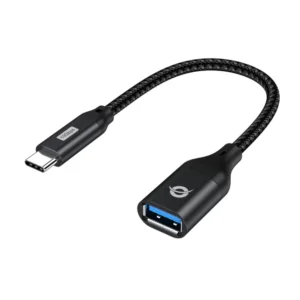 Conceptronic ABBY18B adaptador para cabos USB-C USB- Preto