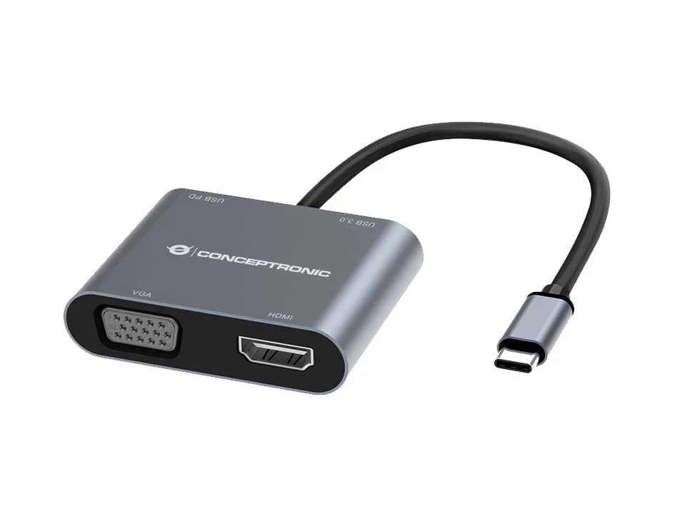 Conceptronic DONN16G base & duplicador de portas Com fios USB 3.2